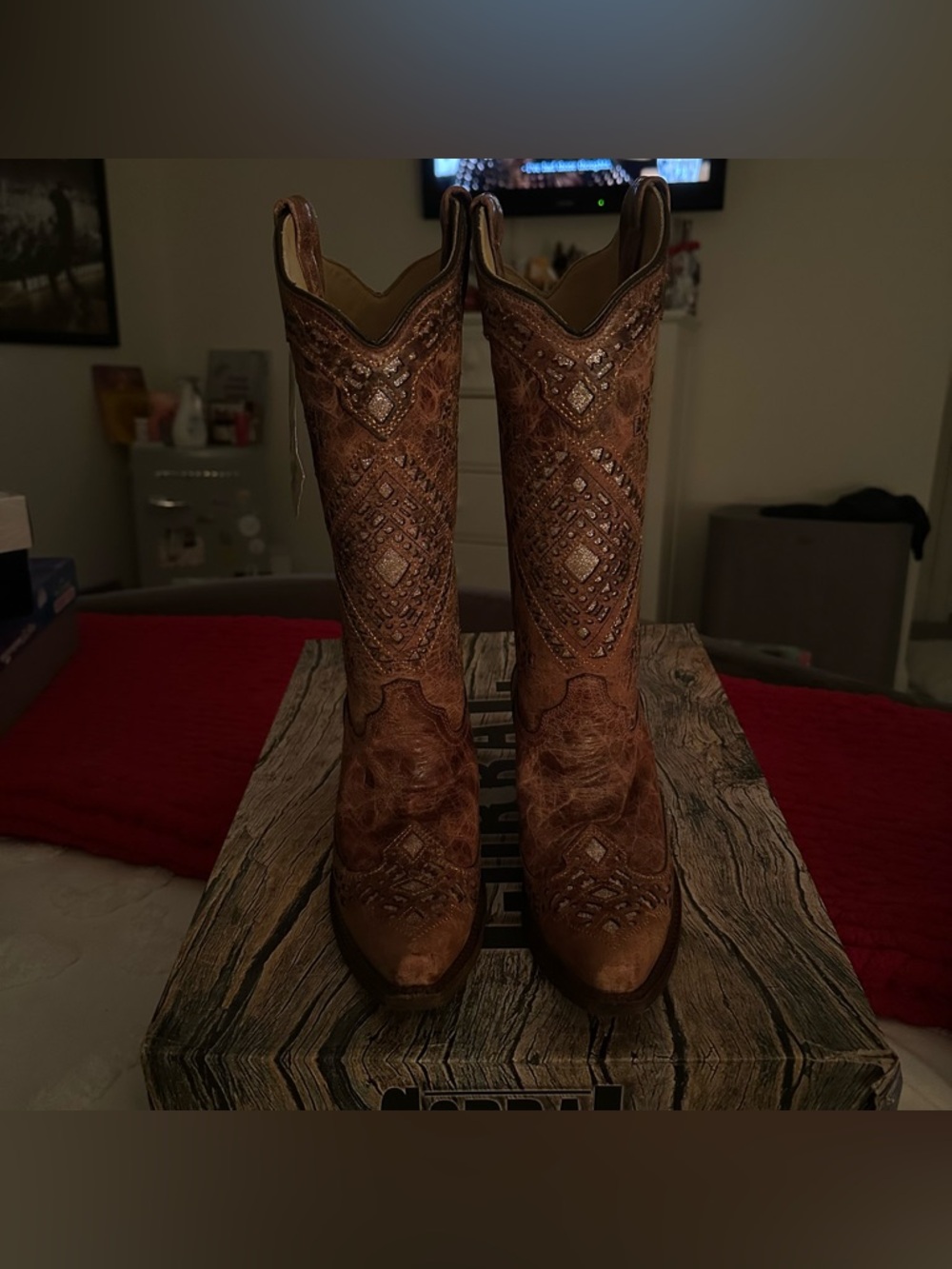Corral Cowboy Boots - gently worn! Size 7.5